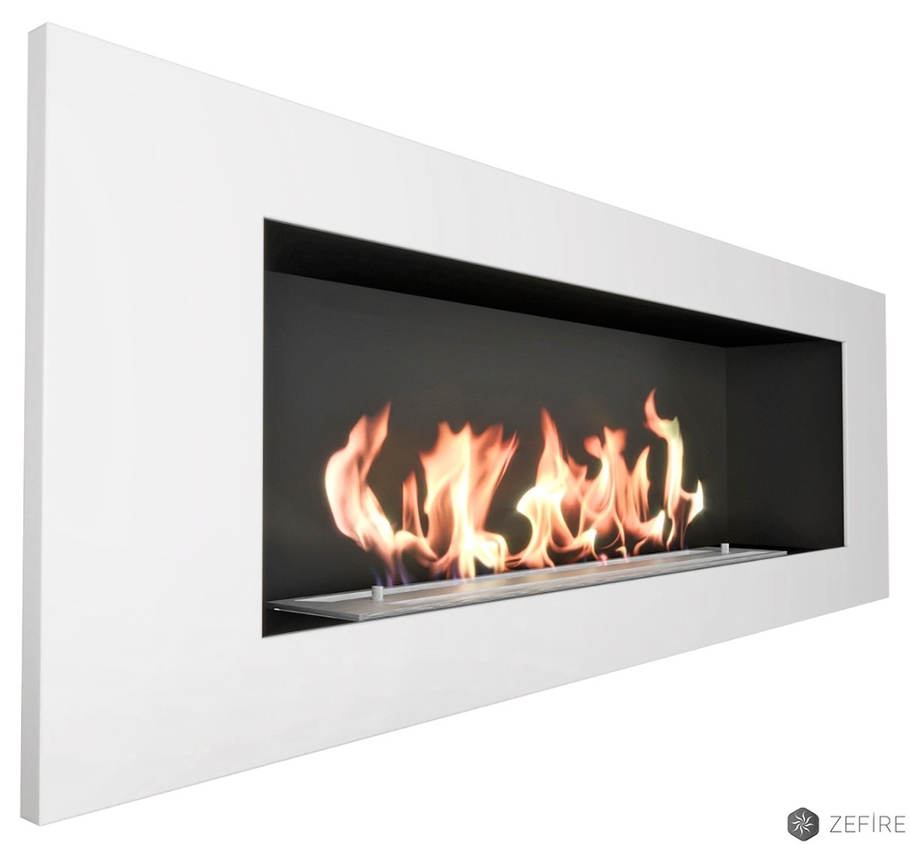 Биокамин Elliot 1200 цагаан хүрээтэй