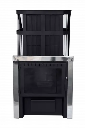 [1160] Сибирь панорама Брэнд: НМК КВТ: 5квт Түлш: Мод Зуухны ангилал: Сауны зуух Жин: 144 кг Зуухны материал: Ган төмөр Зуухны хэмжээ: 600х840х1083 мм Яндан гаргалгаа диаметр: 115 Халаах талбайн хэмжээ: 30-40м2